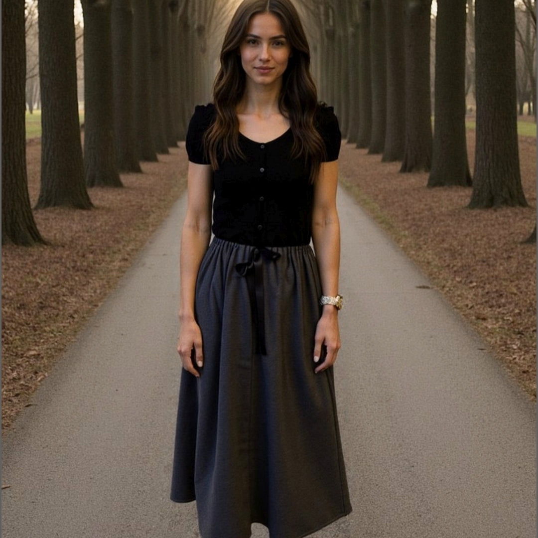 Kleid mit Wollrock